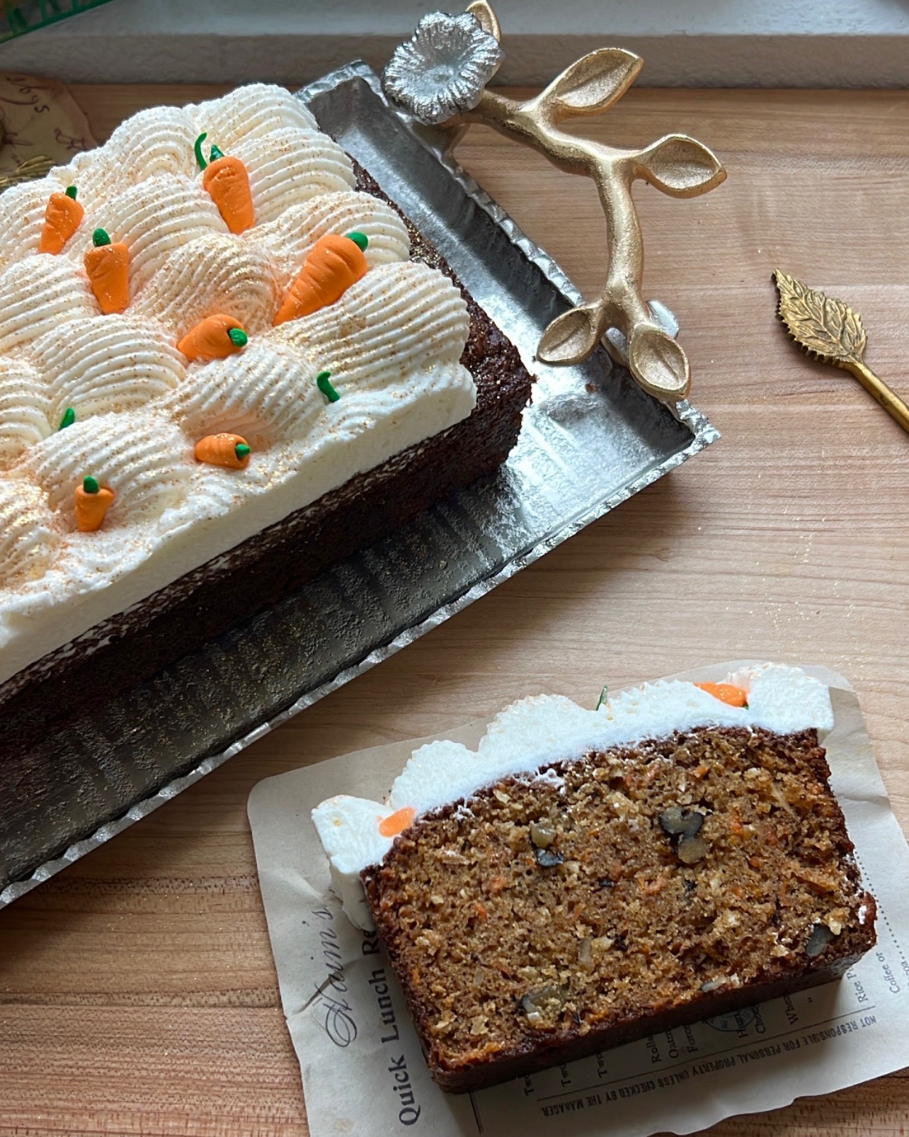 Carrot Cake Loaf Mariyum