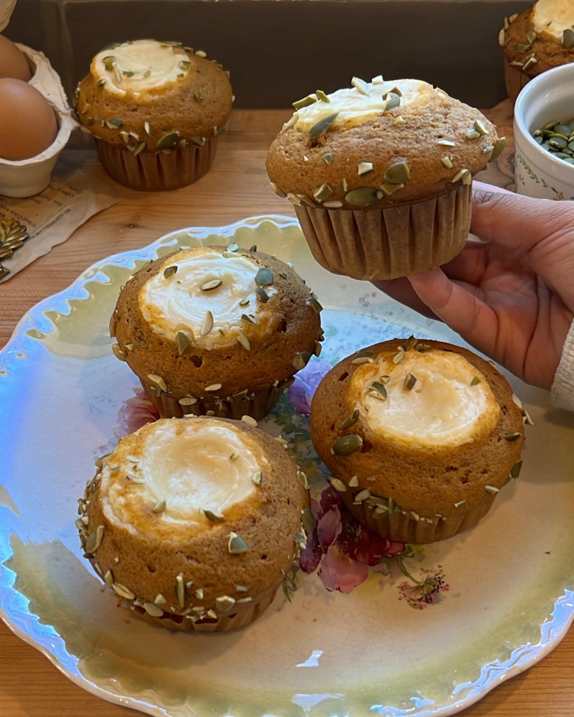 Pumpkin Cream Cheese Bread and Muffins - Your Cup of Cake